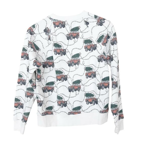 American Eagle Jogger Sweatshirt Matching Set Red Truck Christmas Tree Sz XS - Picture 4 of 7